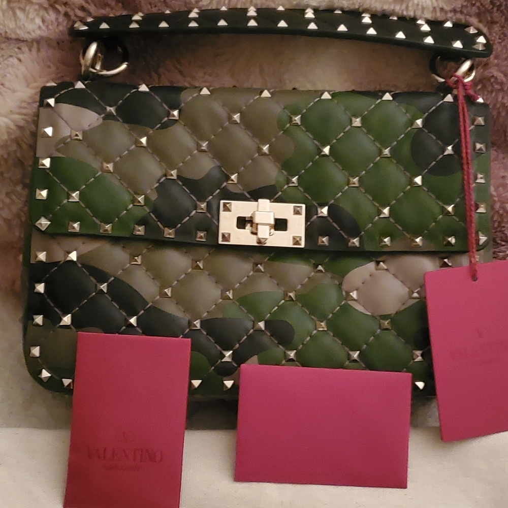 Valentino Garavani Rockstud Camo Handbag SOLD OUT EVERYWHERE!